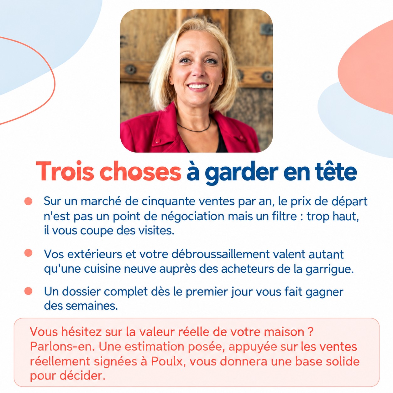 Infographie : les étapes pour vendre sa maison à Poulx